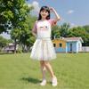 Girls' Butterfly Puffy Skirt 2025 Summer Children's Net Tulle Princess Skirt