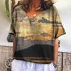 S-8XL Plus Size Summer T Shirt for Women V Neck Casual Tees Harajuku Clothing Loose Short Sleeve Topss Female Fashion Pullover