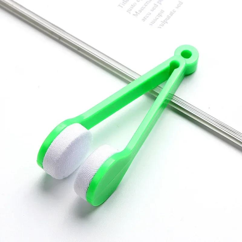 1/10pcs Portable Multifunctional Glasses Cleaning Rub Eyeglass Sunglasses Spectacles Microfiber Cleaning Brushes Wiping Tools