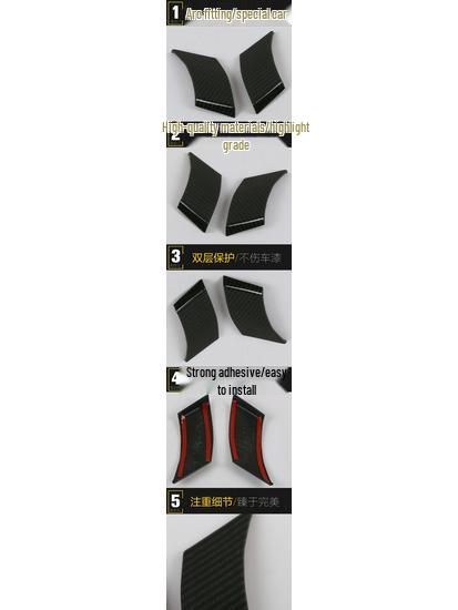 RAV4 2020 A-Pillar Trim Sequins: Windshield Pressure Strip Decorations