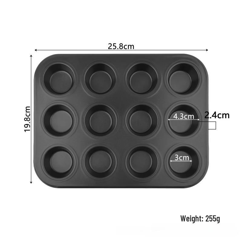 Handun 12-Cavity Mini Cake Pan