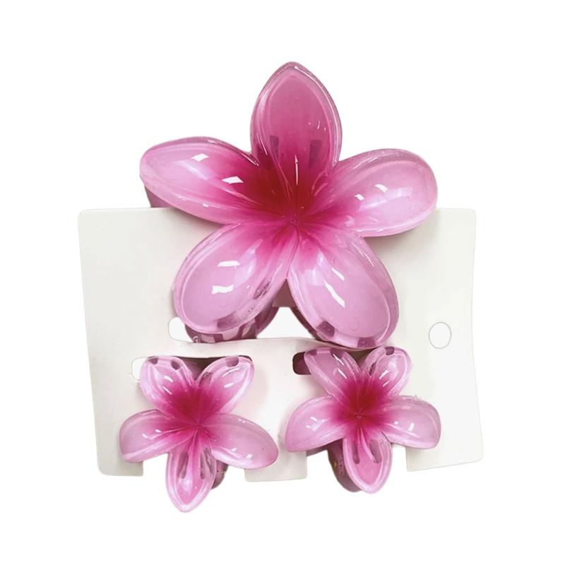 Bunte Gradienten Haarklammer Set Süße Blume Haarklammer Damen Stilvolle Haarspange für Damen und Mädchen Strand Accessoires