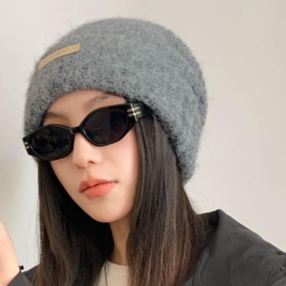 Soft Plush Woolen Hat Korean Style Brimless Beanie Cap Fashion Knitted Pullover Hat  Gifts