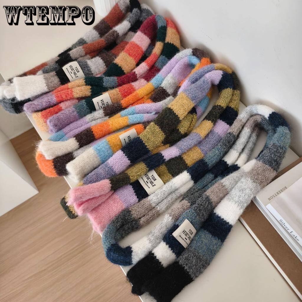 Striped Narrow Scarf Autumn/Winter New Style Men's and Women's Fashionable Items