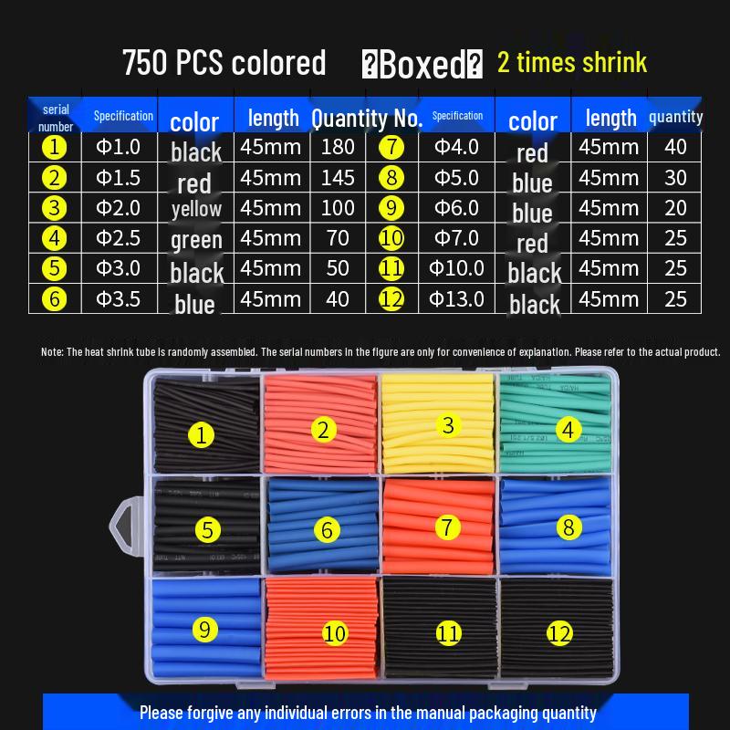 Colored Heat Shrink Tubing for Wire Insulation and Protection
