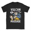 Aesthetic Stars Treks Vulcan Massage Vintage T-Shirt Men Cotton Short Sleeve O-neck Summer Top Tee