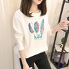 Autumn Korean Cartoon Bottoming Tops - Women's Long-Sleeved T-Shirts In Solid Colors