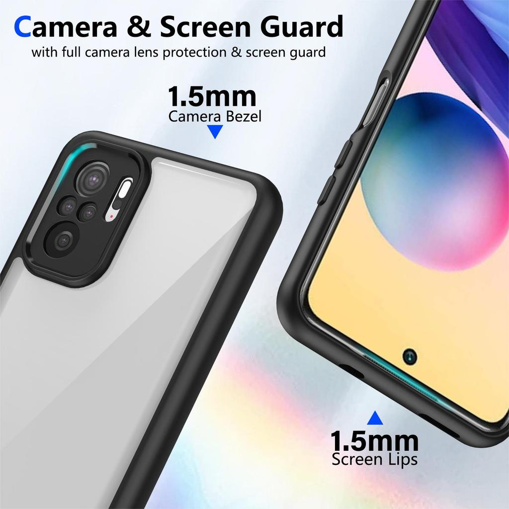Phone Case For Redmi Note 12 11 10 9 Pro Case Airbag Shockproof Shell TPU+Transparent For Redmi Note 12s 10s 9s 12Pro Plus+