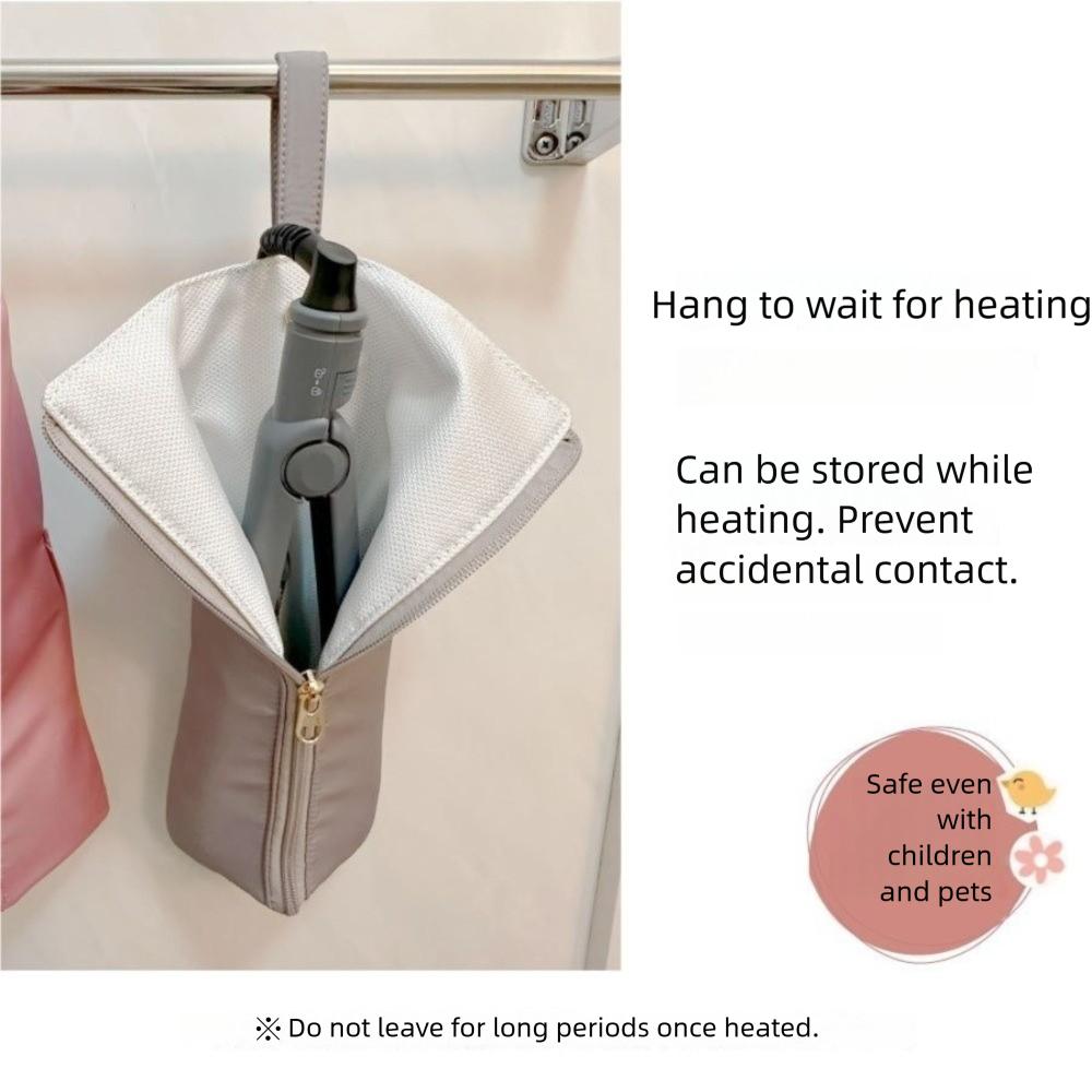 HighTemperature Curling Iron Bag Heat-Resistant Waterproof Straightener Storage Pouch Protective Cover Dustproof