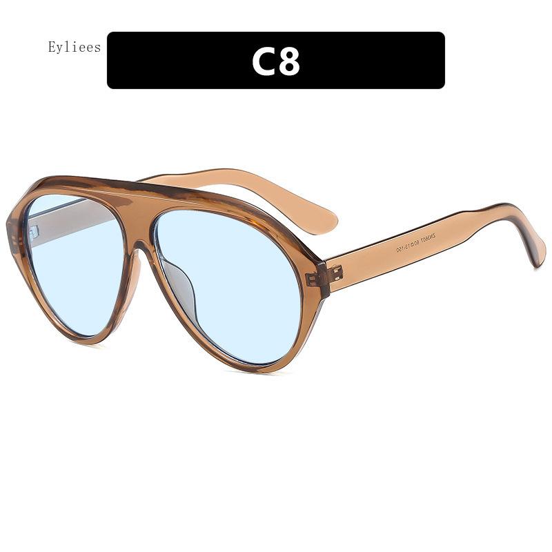 New Oversized Eyewear Fashion Vintage Sunglasses Women Brand Designer Retro Goggle Sun Glasses Female Ins Popular Colorful