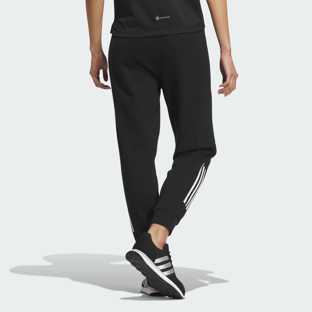 Adidas Must Haves Spodnie DK Trzy Paski Color Block Sznurek Mankiety Dzianinowe Spodnie Sportowe Spodnie Damskie Czarne IS4940