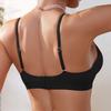 Seamless Underwear Deep V Sexy Suspenders Without Steel Ring Push-up and Breathable Bra