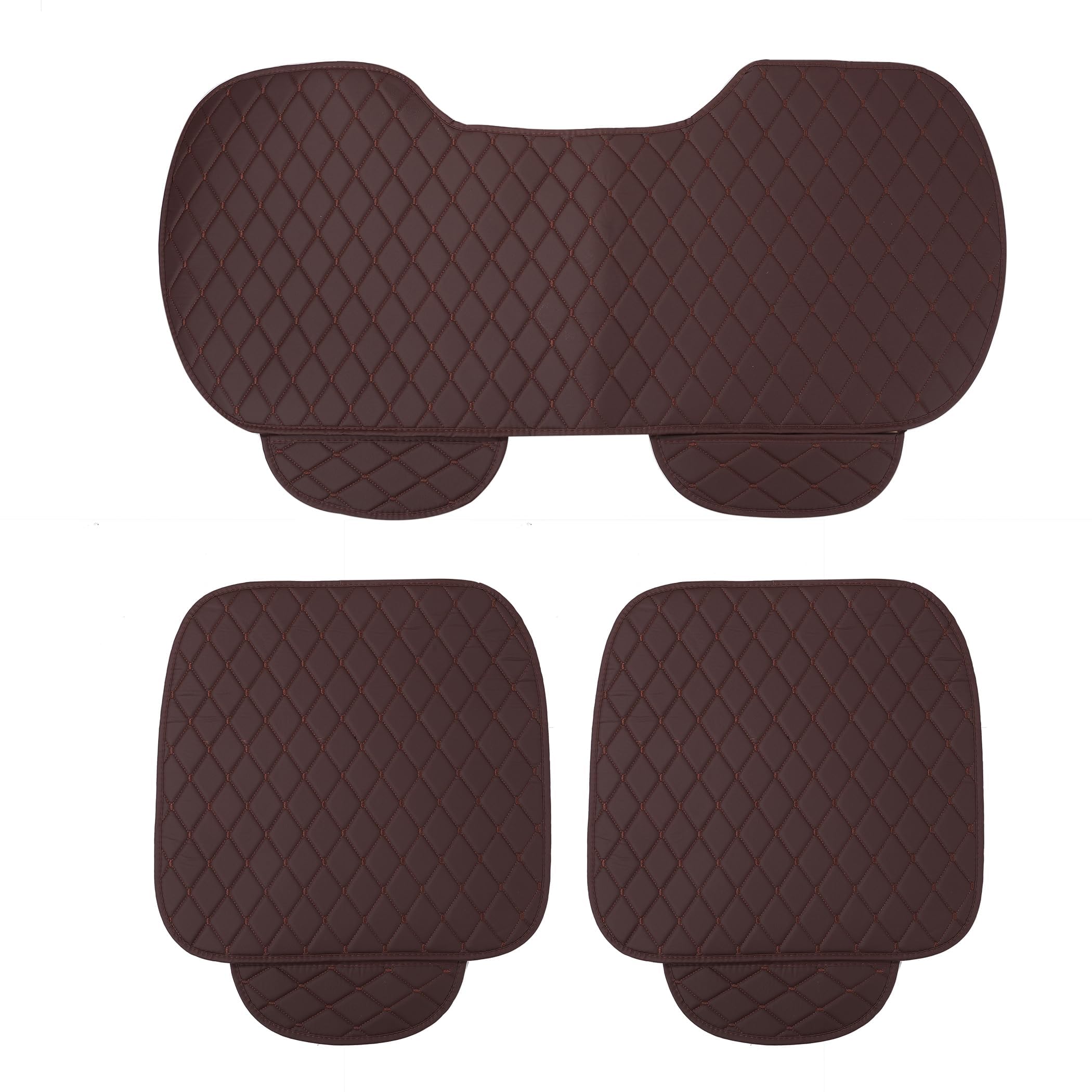 

Car Seat Cover 2 Front Seat Covers 1 Rear Seat Set Set, + Cover, 3-Piece (Charm Coffee) кофейный