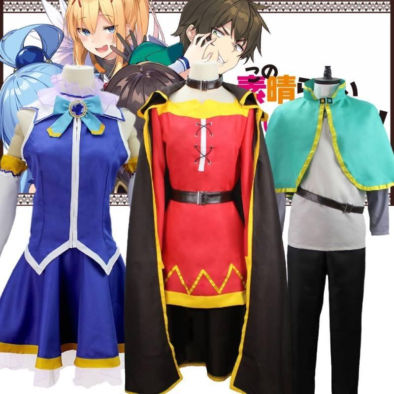 Benedizioni Per Un Mondo Migliore Costume Cosplay Sato Kazuma Hui Hui Akiya Abito Anime