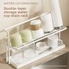 Sink Storage Rack Drain Cup Rack Double-layer Cup Storage Tray 2Layer Cup Storage Rack  Home