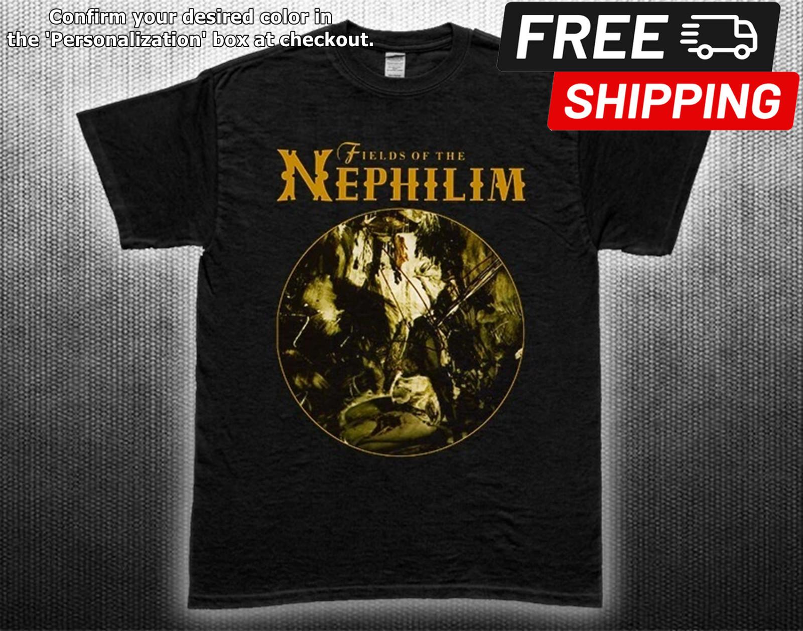 Fields of Nephilim Tea Man Woman Goth Unisex Black T-Shirt XL