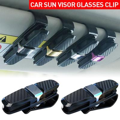 Multifunction Car Glasses Clip Integrated Durable Portable Glasses Case Document Ticket Holder Clip  Accessory Sun Visor Fastene