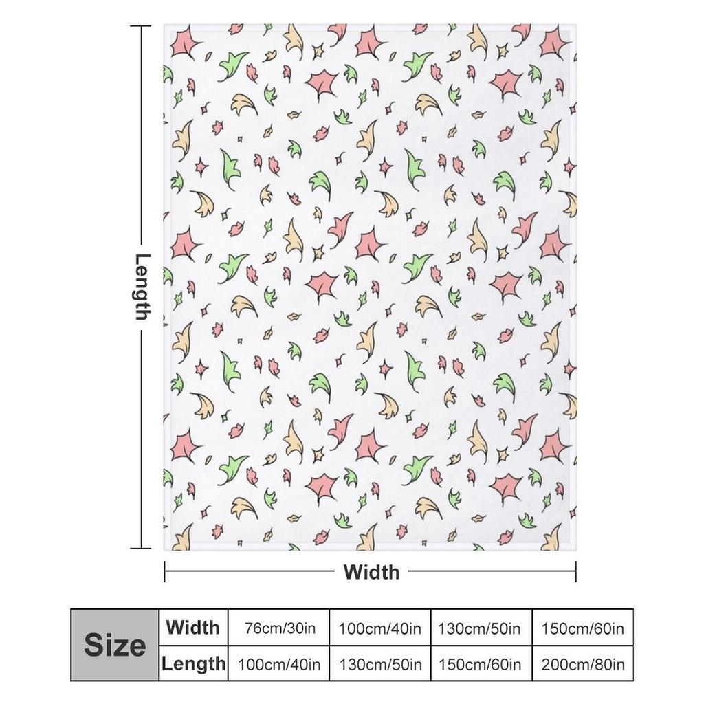 Heartstopper Leaves Throw Blanket Flannel Valentine Gift Ideas Decorative Beds Soft Blankets