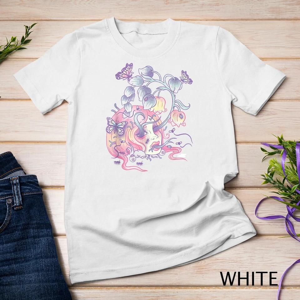 Pastel Goth Aesthetic Girl Flower SKull Japanese Kawaii T-Shirt Unisex T-shirt 8 3XL