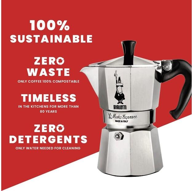 Bialetti Moka Express Coffee Maker for 12 Cups (1166)