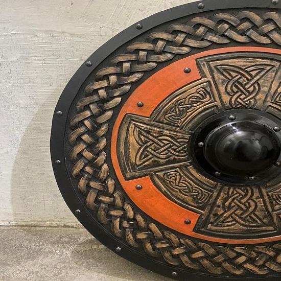 Viking Shield,Celtic Cross,Viking Wall Decor,Wood Wall Art,Handmade Home Decor,Fathers Day Gift For Him,Handmade for Gift Him,Wall Hangings