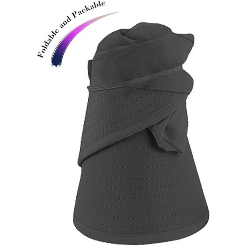 1Pc Outdoor Sun Hats For Women Big Wide Brim Sweatabsorbing Breathable Sportswear Sun Hat Uv Protection Cap Beach Packable Visor
