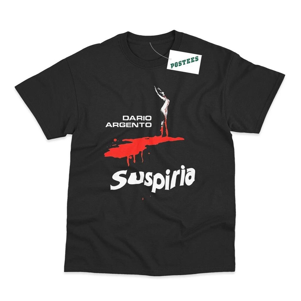 T-shirt Stampata DTG Ispirata al Poster del Film Retro Suspiria