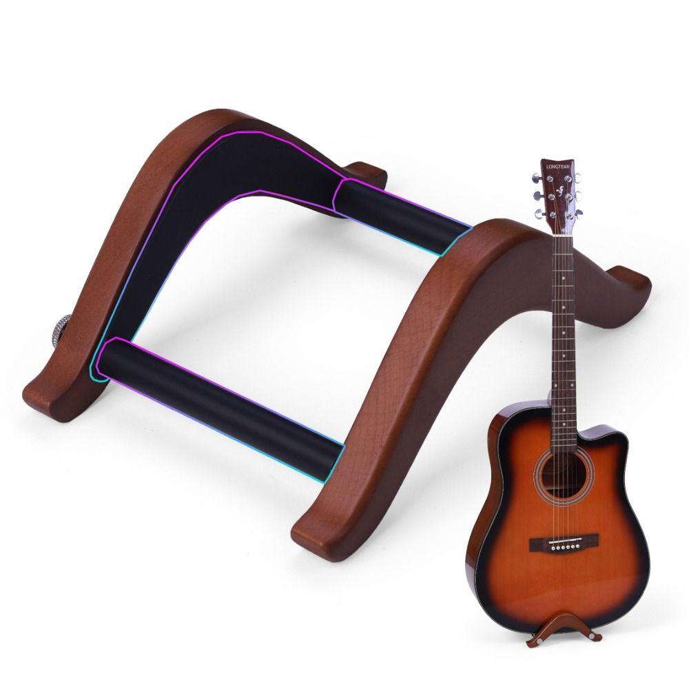 Stable Guitar Support Stand Wooden Ukuleles Bracket Electric Guitar Storage Rack  Electric Bass