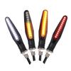 24LED Motorcycle LED Turn Signal Lights White Red Amber Flowing Indicators Front Rear Light Flasher Blinker For Motorcycle