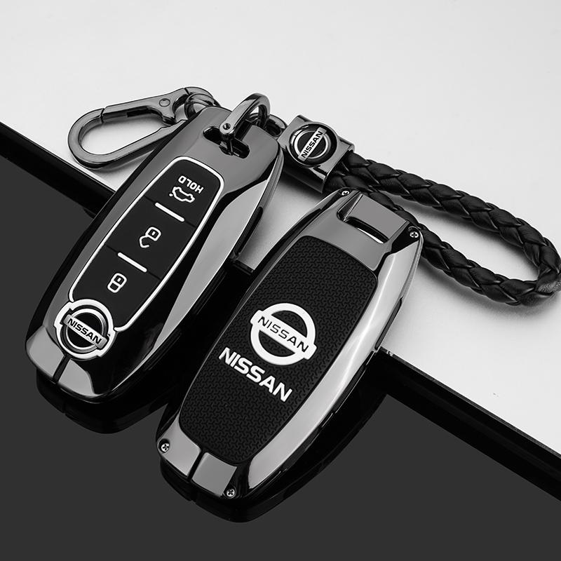 Für Nissan X-trail T33 Kicks Qashqai J12 Juke Teana Altima Ariya 2023 2024 3 4 Tasten Auto Schlüsselhülle Abdeckung Halter Fob Tasche