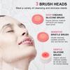 Double Rotating Waterproof Facial Cleanser  Three Brush Heads  Two-speed Adjustable  Face Cleaning and Care Brush  Battery Model