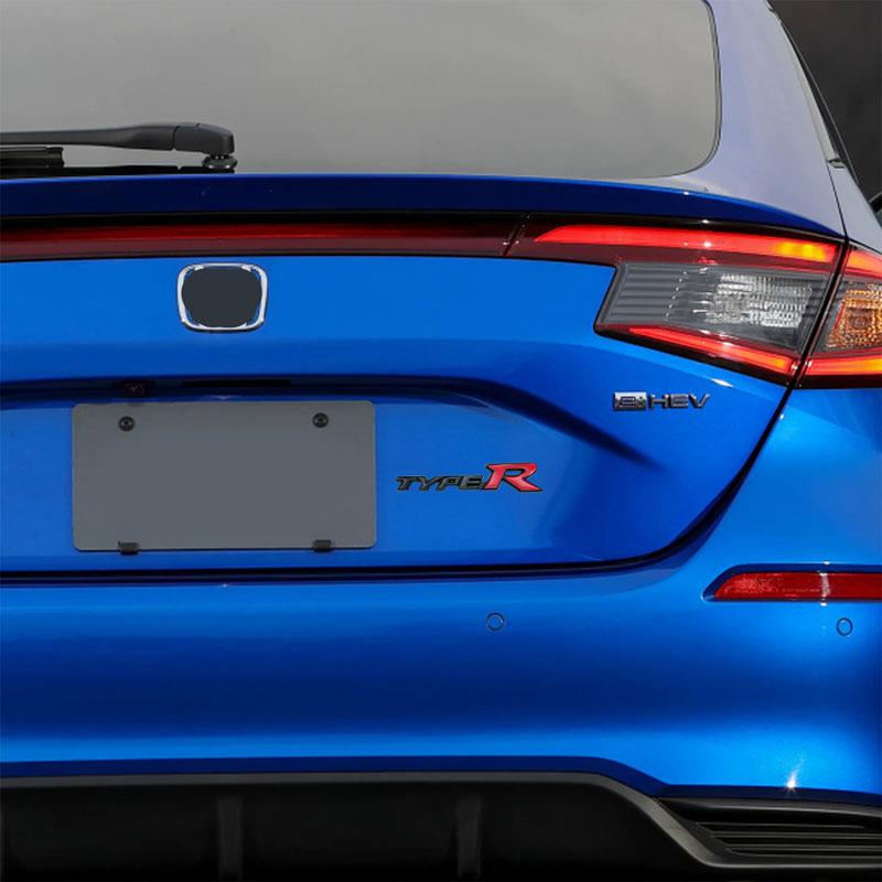 3D Metal Car StickerType R Typer Logo Front Grille Emblem Trunk Rear Stickers Badge For Honda TYPER Civic XR-V HR-V Accord