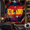Wall Hanging Tapestry Spain Football Print Cloth for Living Room Bedroom Home Decor