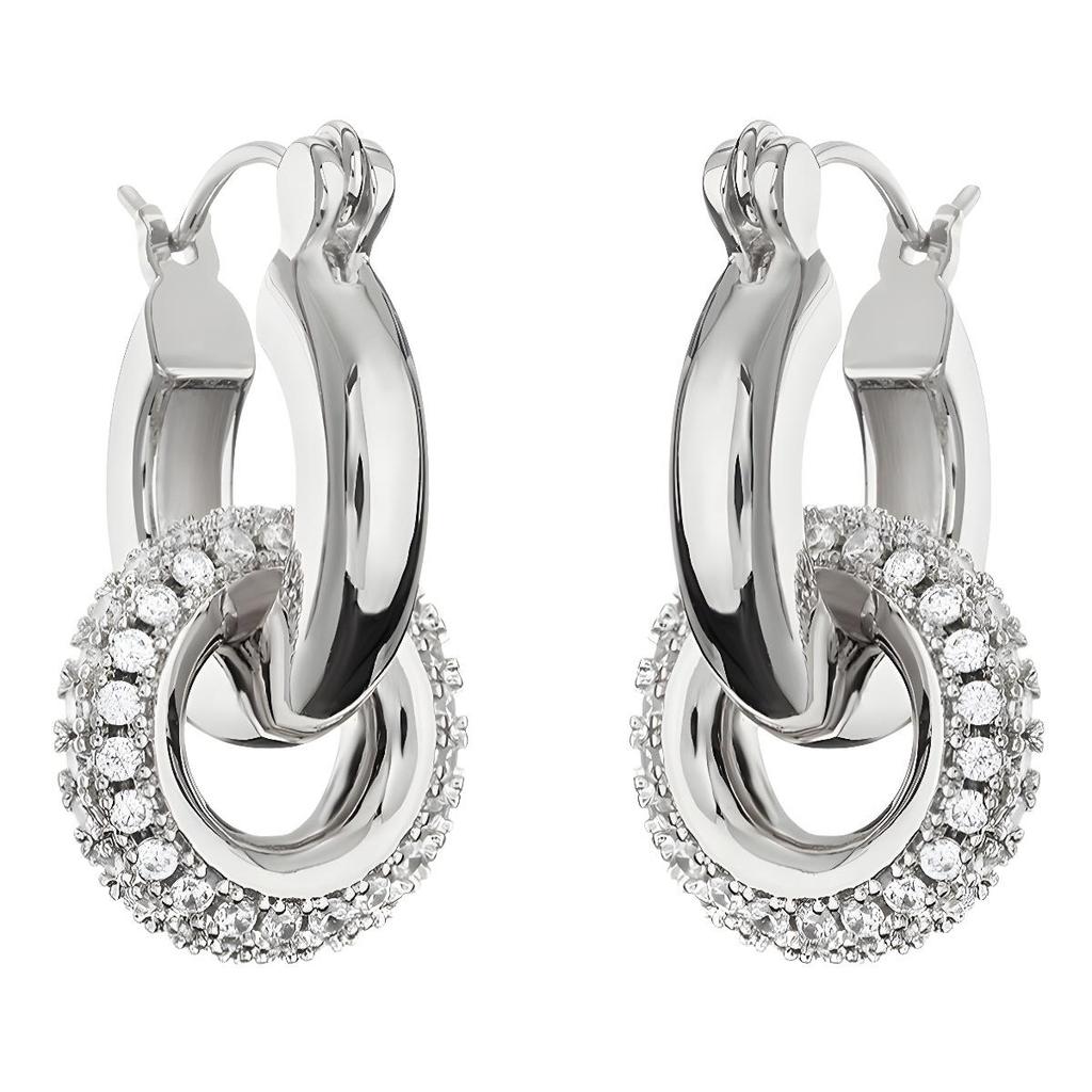 UILZ Trendy Temperament Zircon Metal Earrings for Women