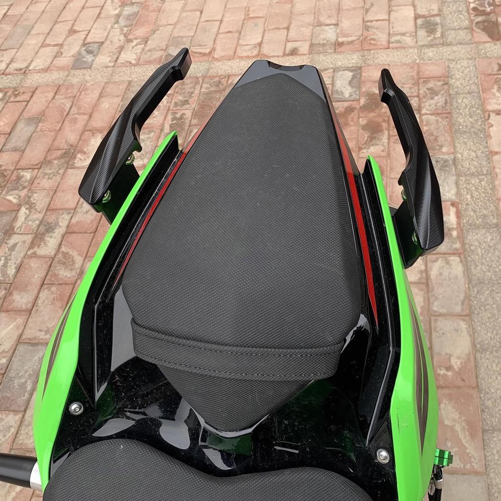 LEDISHUN Motorcycle Grab Bar for Ninja 400 (2018-2023), Ninja 250 (2018-2023), Z400 (2018-2023), and Z250 (2018-2023) (Red)