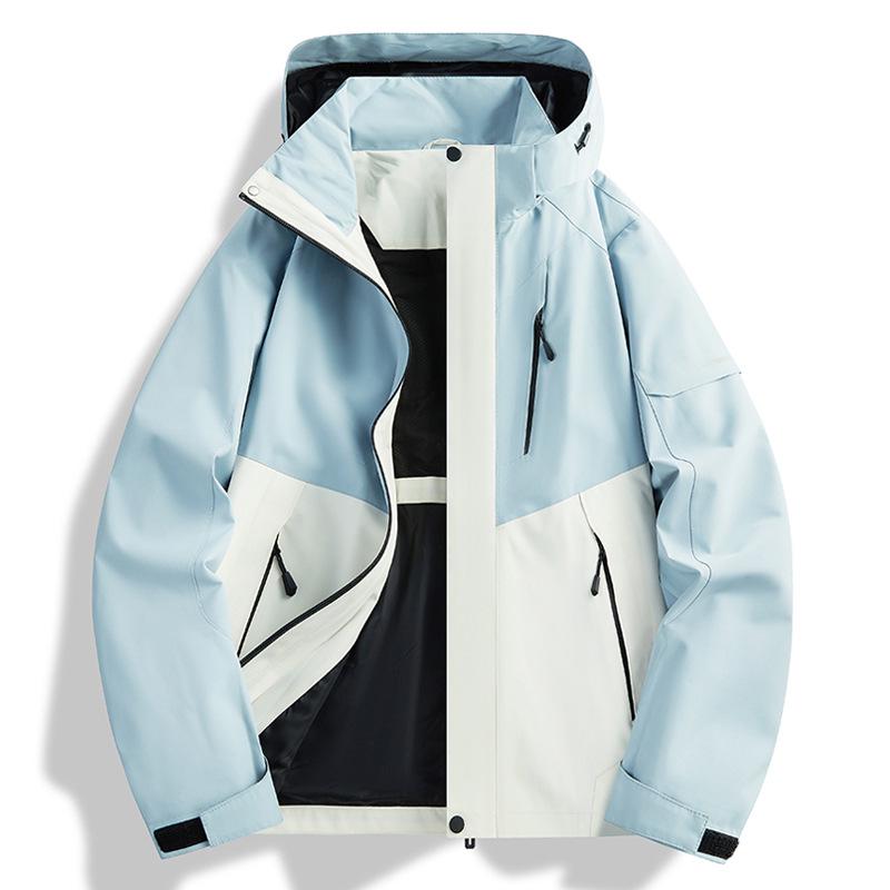 

Женская и мужская куртка три-в-одном, ветрозащитная, водонепроницаемая, для активного отдыха, с флисовой подкладкой, для альпинизма осенью/зимой. M