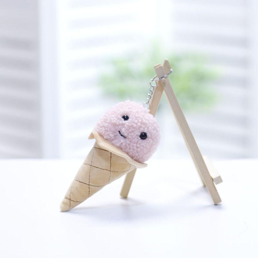 

Animal Ice Cream Plush Keychain PP Cotton Cartoon Couple