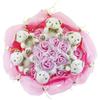 Q-FLA Bear Bouquet, Pink, Mother's Day Gift, Bouquet, Plush Toy, Present, B-32