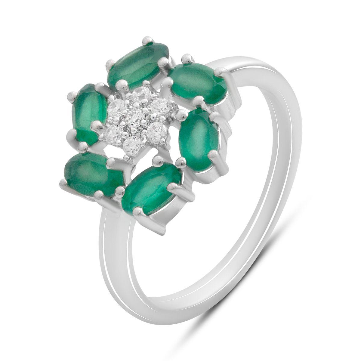 

Срібний перстень з натуральним агатом 0.713ct, вага виробу 3,54 гр (2189589) 18 смарагдовий