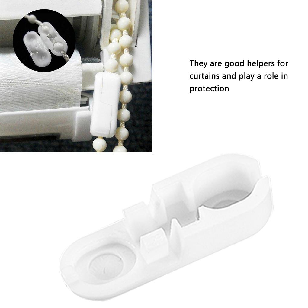 10pcs/bag Curtain Rollers Plastic Blinds Pull Cord Connectors Curtain Connectors for Home Office