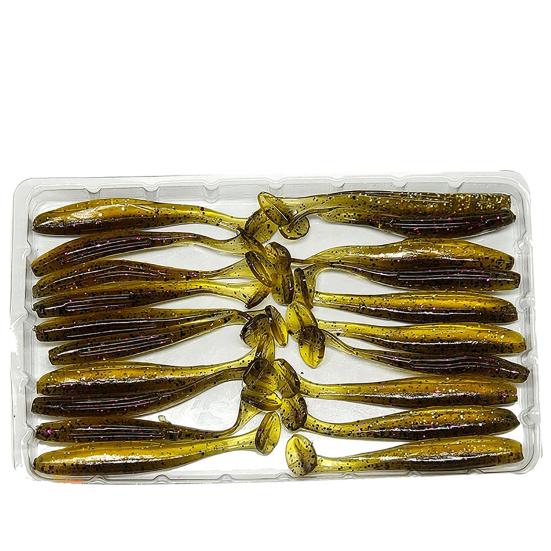 Señuelo Artificial de silicona suave y falso luminoso, 20 piezas, 5,5 cm, Wobbler, cebo para nadar
