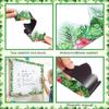 12 Pcs Boho Greenery Magnetic Border Tropical Leaves Bulletin Board Border Greenery Plant Strips Trim Bulletin Board Decorations for Back To School