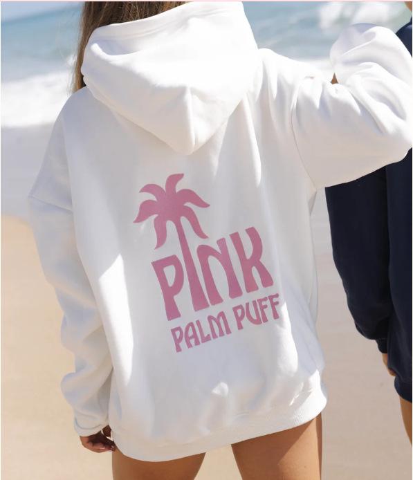 European Size Coconut Wave Embroidery Hoodie with Drop Shoulder Sleeves