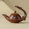 Kiln Transmutation Ceramic Teapot Retro Tea Maker Side Handle Single Pot Tea Infuser Teas Brewing Tools Teaware Kettle Teapots