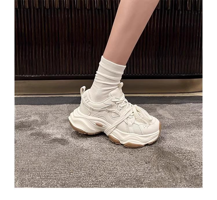 Shoes women's dad shoes platform height increase spring and summer new ins cool leisure sports