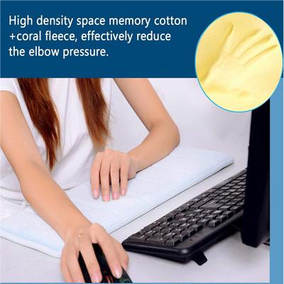 Memory Sponge Wrist Elbow Mat  Sweat-absorbent Anti-slip Cushion Keyboard Comfortable Foam Pad for Office Desktop Computer Table