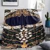 Couverture en flanelle imprimée avec des motifs vintage et magnifiques, Haute qualité, Confortable pour toutes les saisons, Décoration intérieure, Chaleur et confort, Parfait pour les cadeaux de Noël