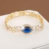 High-End Exquisite Zirconia Egg-Shaped Luxury Bracelet - Versatile Pure Copper Women's Fashion Accessory