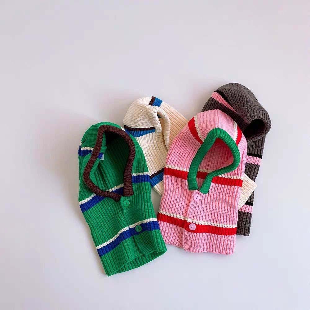 Soft Baby Knitted Hat Dome Infant Balaclava Headgear Soft Baby Woolen Cap  Kids