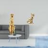Cat Animal Sculpture Decorative Table Centerpiece Figurine Art Craft Ornament for Office Home Decor